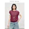 Paper yarn hollow knitted sweater