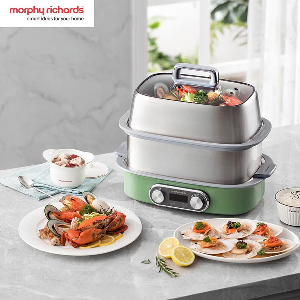 MR1168 Mofei Electric Appliances 12 liter electric steamer, household fast steamer, large capacity multi-layer stainless steel standard