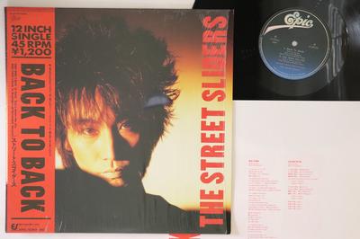 12-дюймовая пластинка STREET SLIDERS - Back To Back / Lay Down The City 123H231 EPIC 1986 Япония Оби Японский поп/рок