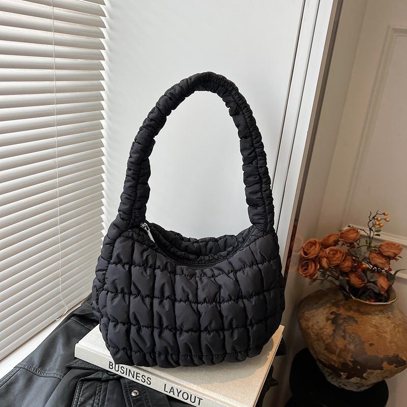 Bag Niche Design New Pleated Cloud Bag Casual Versatile Single Shoulder Armpit Bag Large Capacity Dumpling Bag