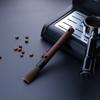 Wood-Grain Handle Espresso Cleaning Brush Flexible Coffee Grinder Cleaning Brush  Home Kitchen