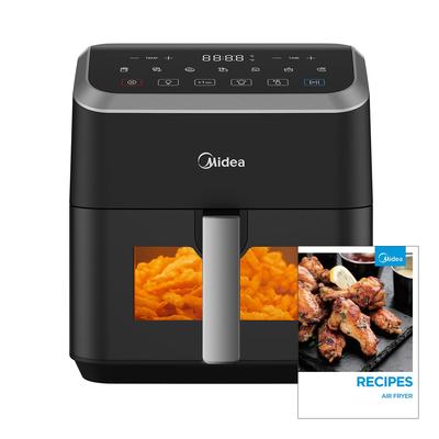 Фритюрница с горячим воздухом Midea, объем 5 л, технология HeatXpress, на 90% меньше масла