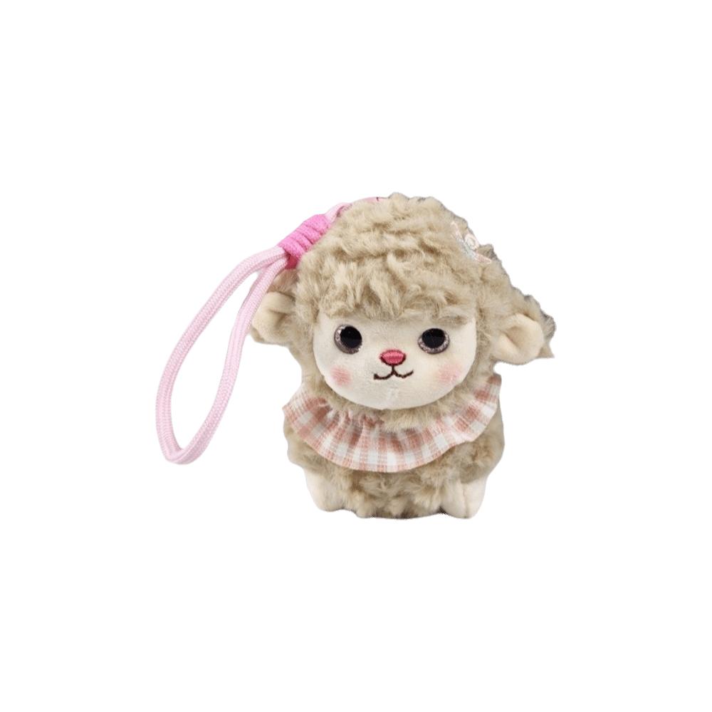 Lamb New Year Sheep Plush Doll Ornaments Fluffy Lamb Pendant Sheep Plush Keychain Bedroom Decor