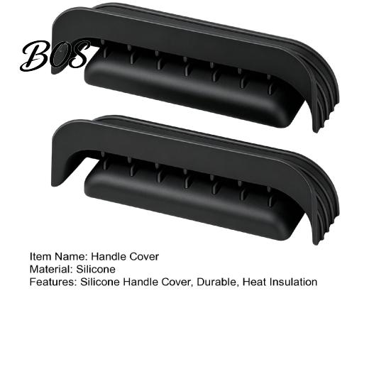 Safe Grip for Glass Air Fryer 2PCS Silicone Handle Cover, Non-Slip Heat Resistant Protector, Thermal Protection Food Grade Cover Cooking Sleeve,