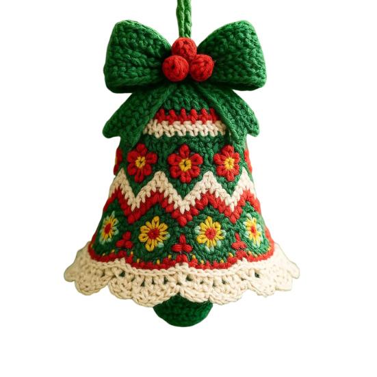 Набор для вязания крючком Рождественский колокольчик Ручной вязки Санта Клаус Колокольчик Рождество