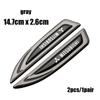 2pcs Mitsubishi metal Car Fender side logo Car door Rear Bumper tail door Emblem car door Car emblem sticker styling Accessories