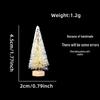 White Mini Christmas Tree Desktop Ornament - Small Christmas Decorations for Window Display