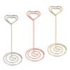 20 Pcs Table Number Holder 15cm Heart Shaped Place Card Holder Memo Clip Photo Stand