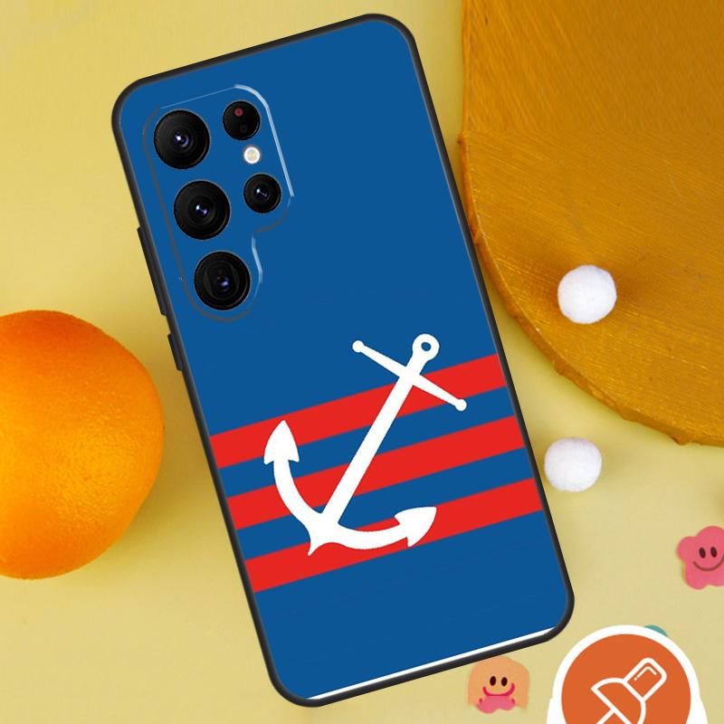 Nautical Anchor Boat Sea Case For Samsung Galaxy S25 Ultra S24 S23 S22 S21 Ultra S9 S10 S20 Plus S24 FE Funda Cover