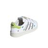 Adidas Originals Superstar 2 Classic Shell Toe Comfortable Low Top Kids Skate Shoes Kids Sneakers White Green JS2469