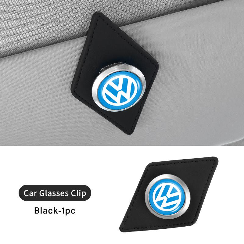 Car Sunglasses Clip Card Ticket Holder Stand Fastener Eyeglasses Sun Visor Car Accessories For Volkswagen VW Scirocco Passat zh0
