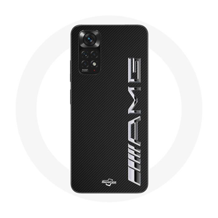 Case for Xiaomi Redmi Note 11 4G Amg Logo Carbon Texture
