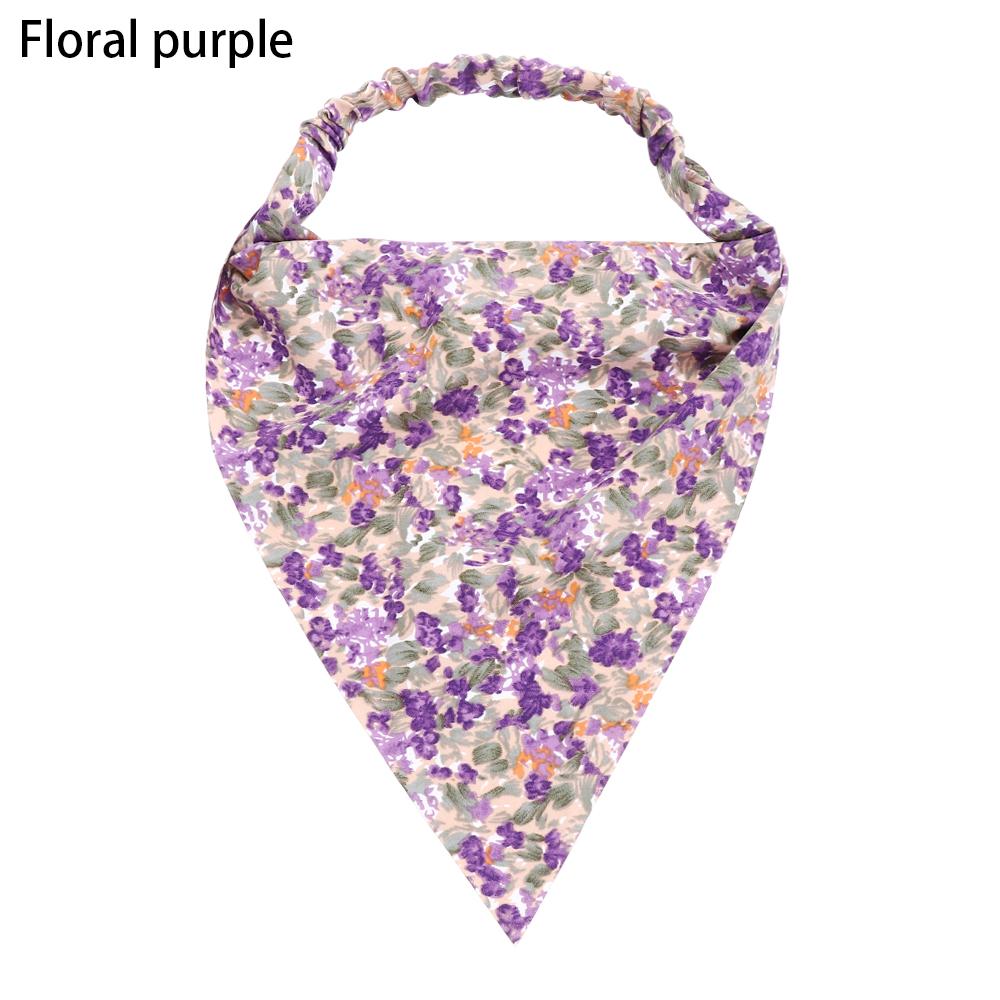 Платок с цветочным принтом, повязка на голову, женские повязки на голову, эластичная резинка для волос, шарф для волос для женщин, головной платок