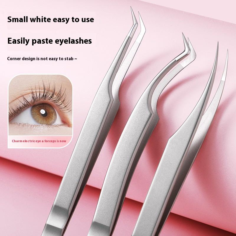 High Precision Eyelash Tweezers Beauty Eyelash Professional Grafting Eyelash High-Precision Flowering Tweezers Makeup Tools