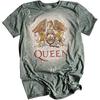 Винтажная футболка с логотипом группы Queen со львами и орлом