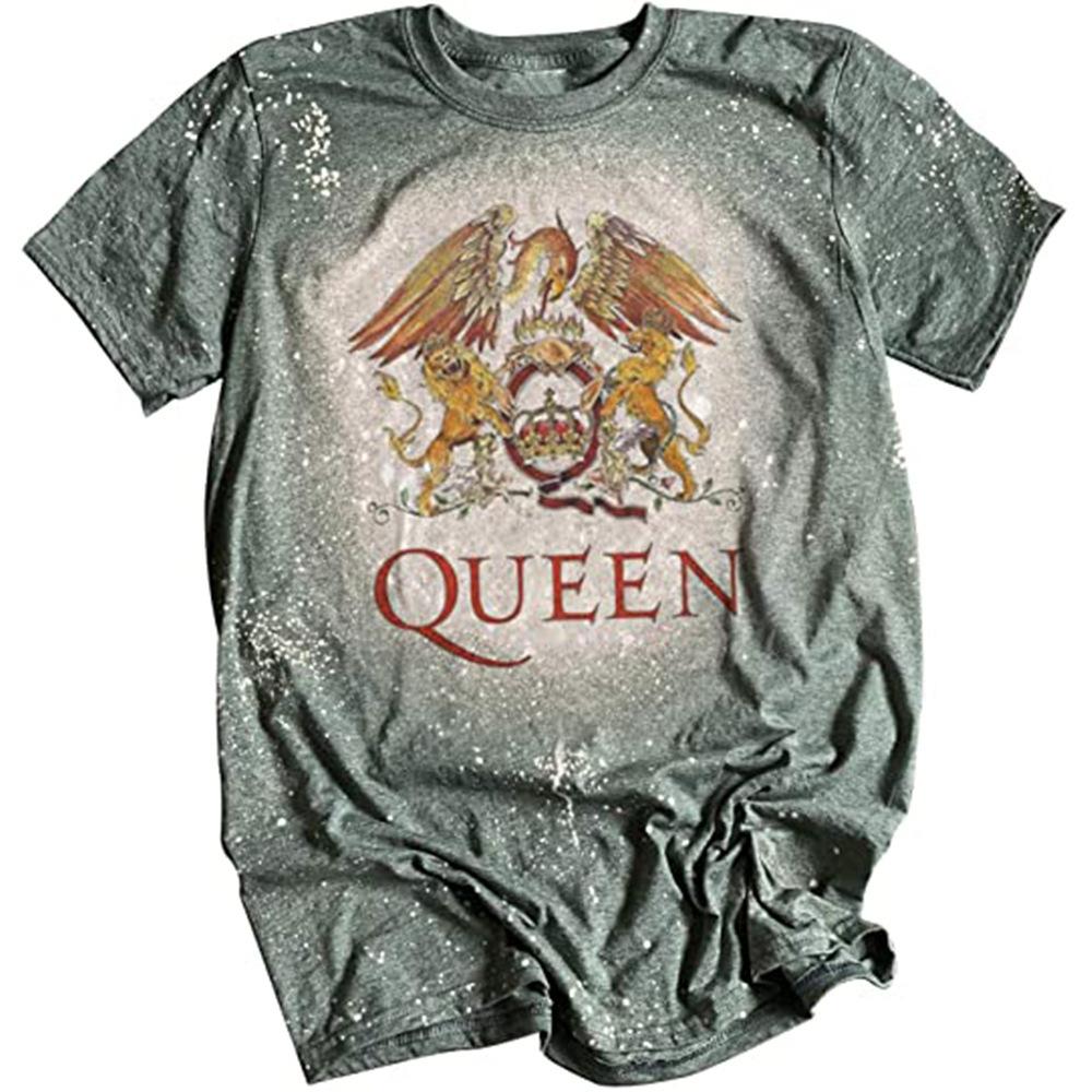 Винтажная футболка с логотипом группы Queen со львами и орлом