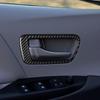 For Toyota Sienna 2015- Real Carbon Fiber Stickers Door switch handle panel Trim frames Car Accessories Interior decorative