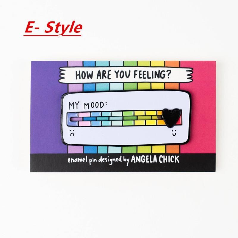 Забавная булавка для настроения Забавная эмалированная булавка — булавка на лацкан My Social Battery Функциональная брошь «Move To The Mood»
