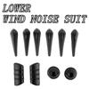 10 шт. наклейка на спойлер обтекателя кузова автомобиля, снижающая шум ветра, универсальная полоса для предотвращения столкновений, комплект для шумоподавления автомобиля