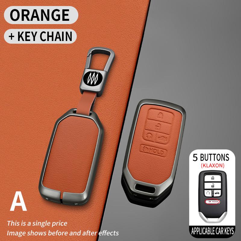 Чехол для ключей Honda для Civic 10-го поколения, Accord, Crown, XR-V, CR-V, Vezel, Haoying, Lingpai - Защитный корпус и стильная пряжка.