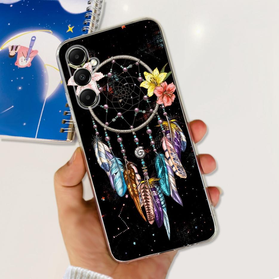 Чехол для Samsung Galaxy A05s SM-A057F Милый мультяшный чехол с кошкой Прозрачный силиконовый чехол для телефона для Samsung A05s A 05s Мягкий бампер