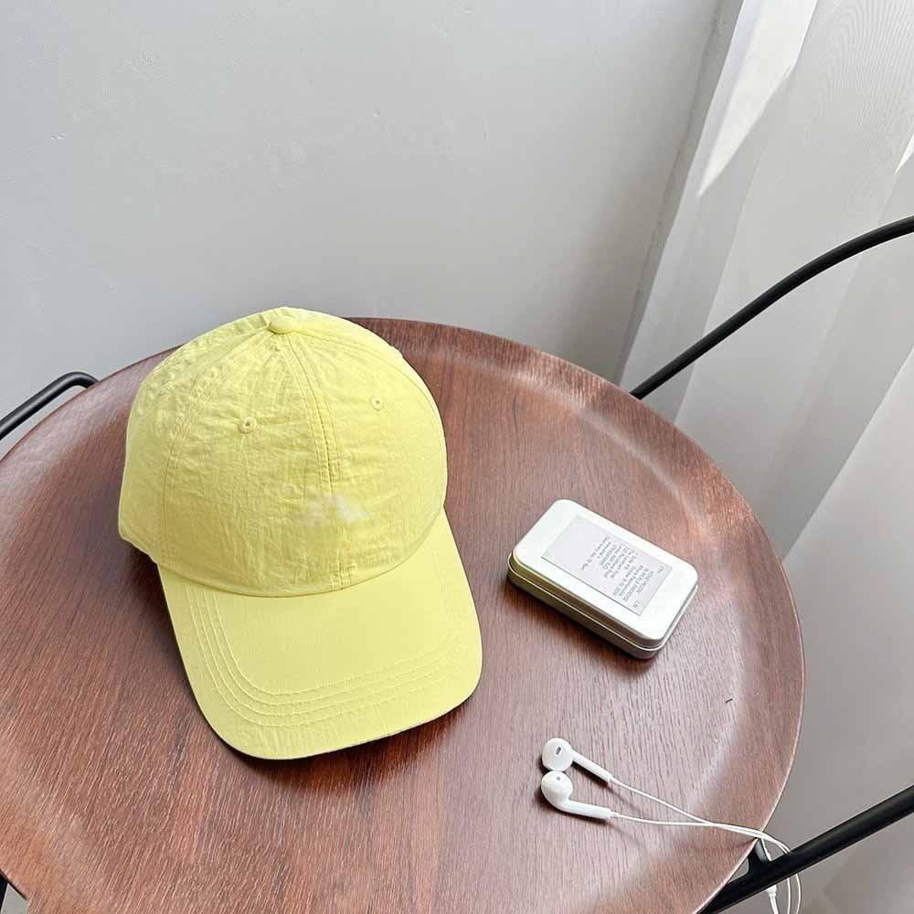 Solid Color Solid Color Sun Hat Korean Style Peaked Cap Quick-Drying Baseball Cap Girl