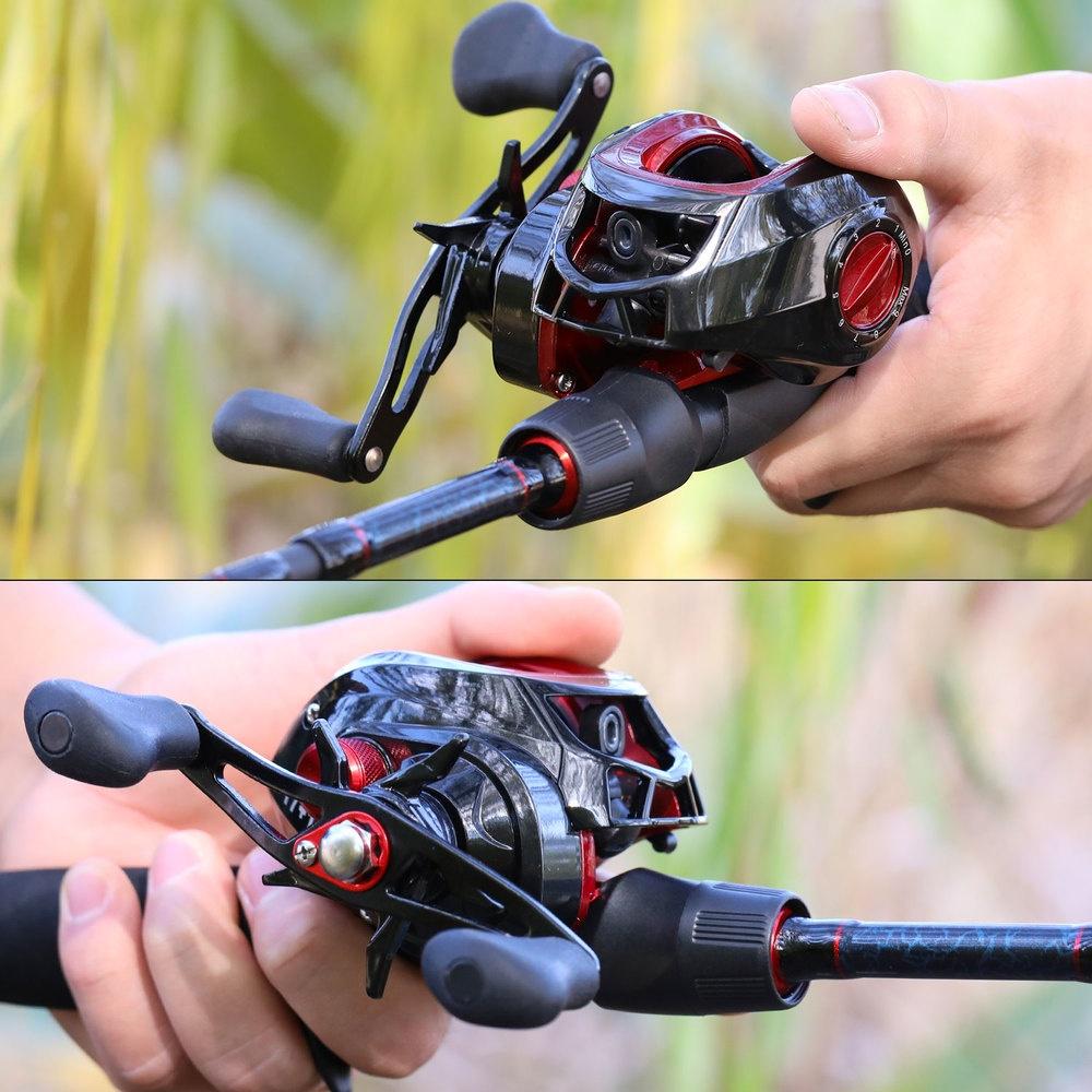 Комбинированная катушка для удочки, 5 секций, дорожная карбоновая литейная удочка 18BB, карбоновая рыболовная катушка для приманки