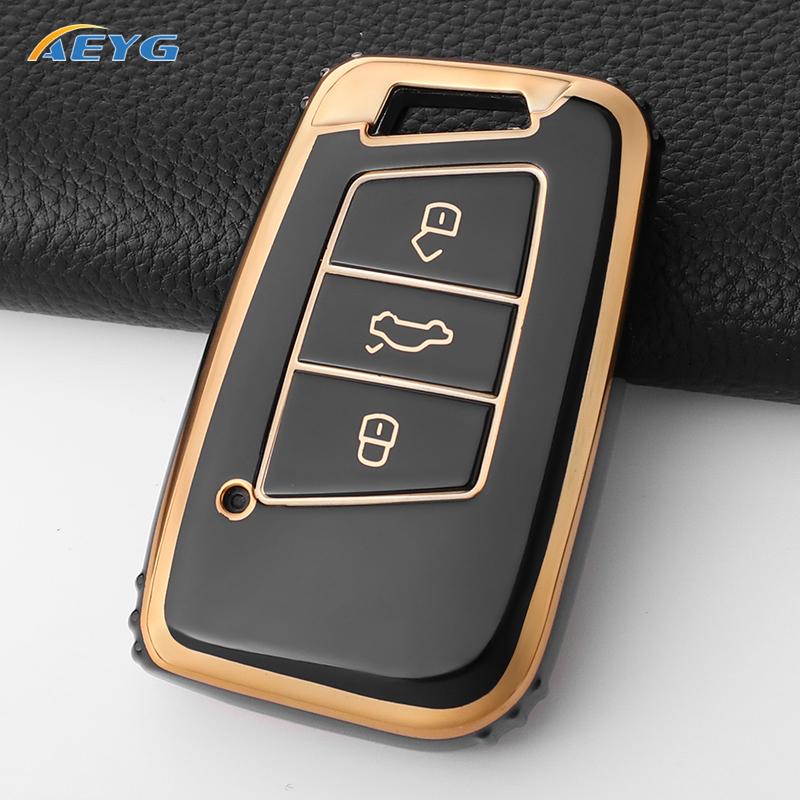 Для Vw Volkswagen Golf 7 Mk7 Tiguan Mk2 Seat Ateca Leon Fr Ibiza Skoda Octavia Kodiaq Чехол для ключа автомобиля Обложка Аксессуары для интерьера