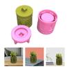 Building Storage Jars Silicone Molds 3D Concrete Castin Mold Candle Holder Plaster Mold DIY Flower Pots Crafts Tool