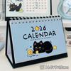 Cartoon Coil 2026 Desk Calendar Desktop Decoration Cute Cat Mini Calendar Portable Daily Planner Students Gifts
