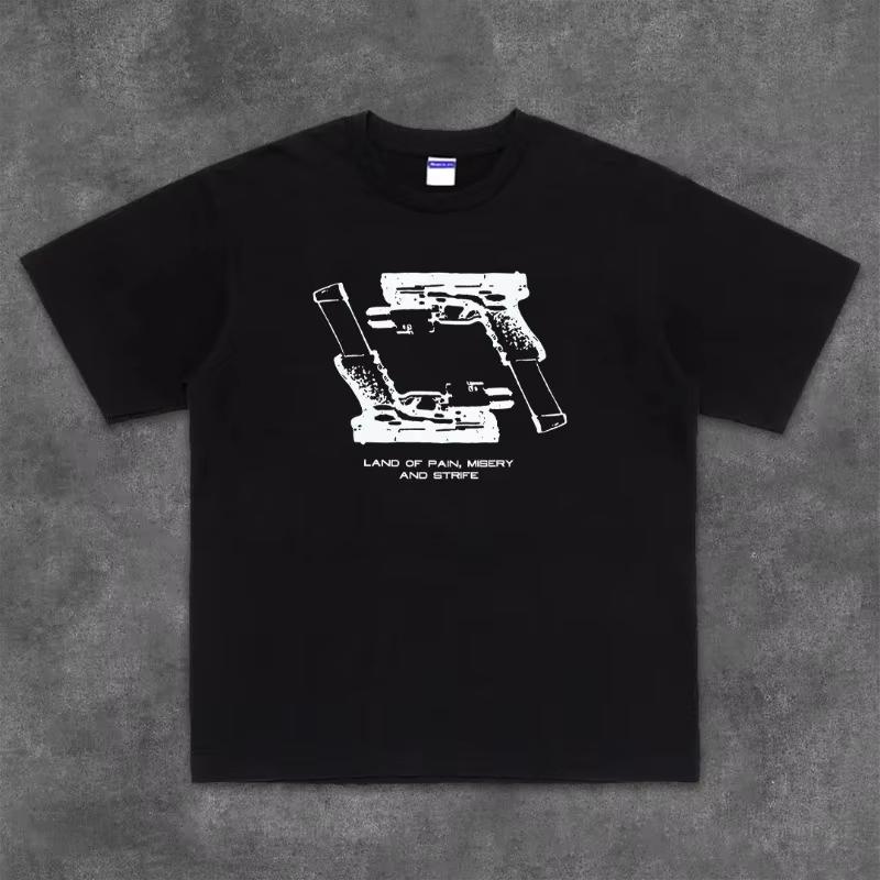 Самая продаваемая трендовая футболка с коротким рукавом HOOK ON YOU, хлопковая футболка с круглым вырезом, свободный топ с полурукавом, футболка, мужская одежда