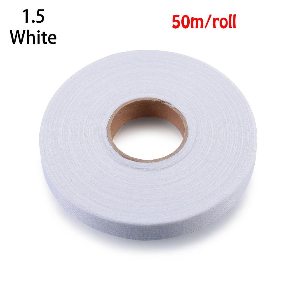 50m/roll DIY Craft Interlining Apparel Clothes Sewing Roll Double-sided Adhesive Fabric Hem Tape
