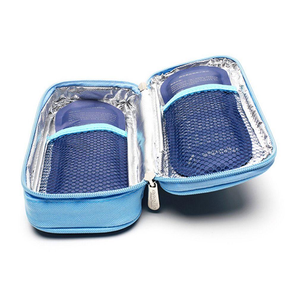 90g 19x7cm Portable Travel Case Diabetic Pocket Insulin Cooling Bag Cold Gel Ice Pack Pill Protector
