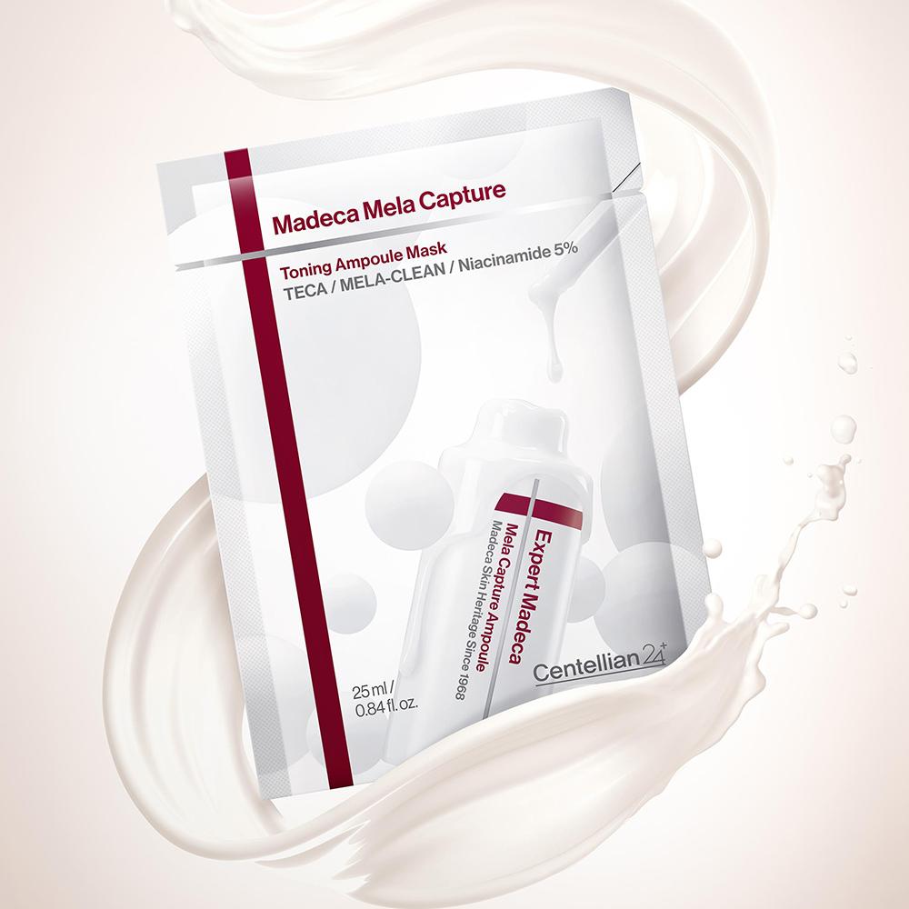 Centellian24 Madeca Melacapture Toning Ampoule Mask 4pcs - Bright Care, Korean