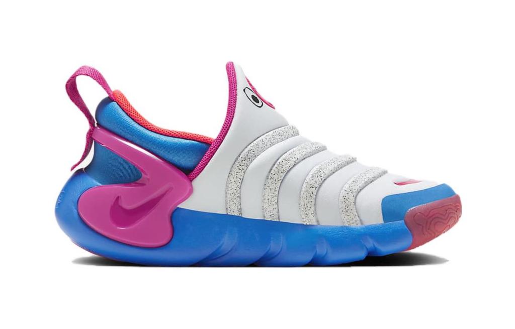 Nike Dynamo GO Slip Resistant Low top Kids Lifestyle Shoes White Blue Pink Children Aged 3 7 Years Old FB9100-400