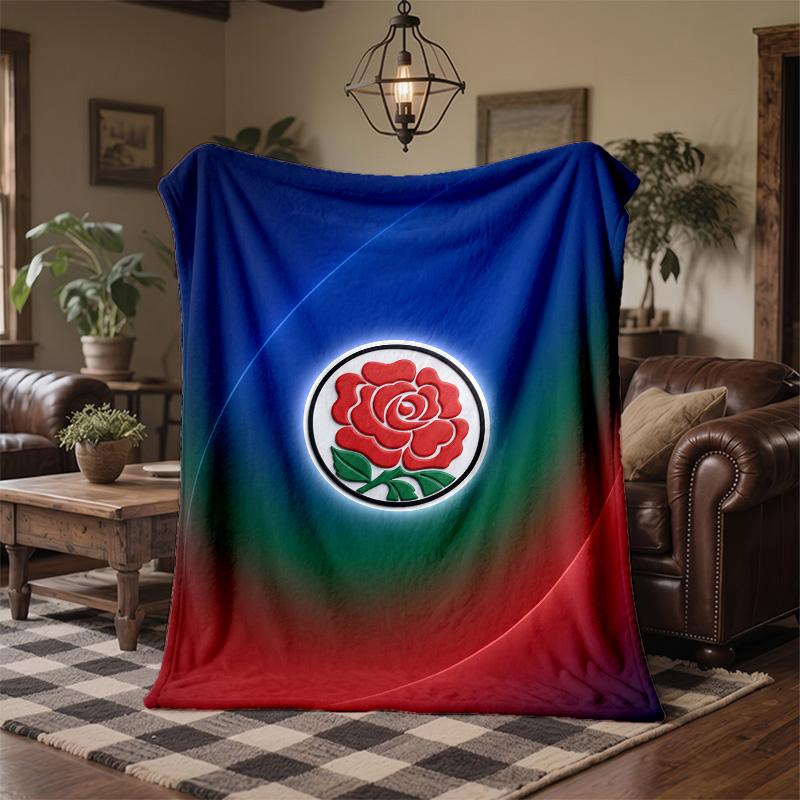 Blackburn Rovers Football Print Flannel Blanket Soft Warm Sofa Bed Throw Blanket For Home Office Bedroom