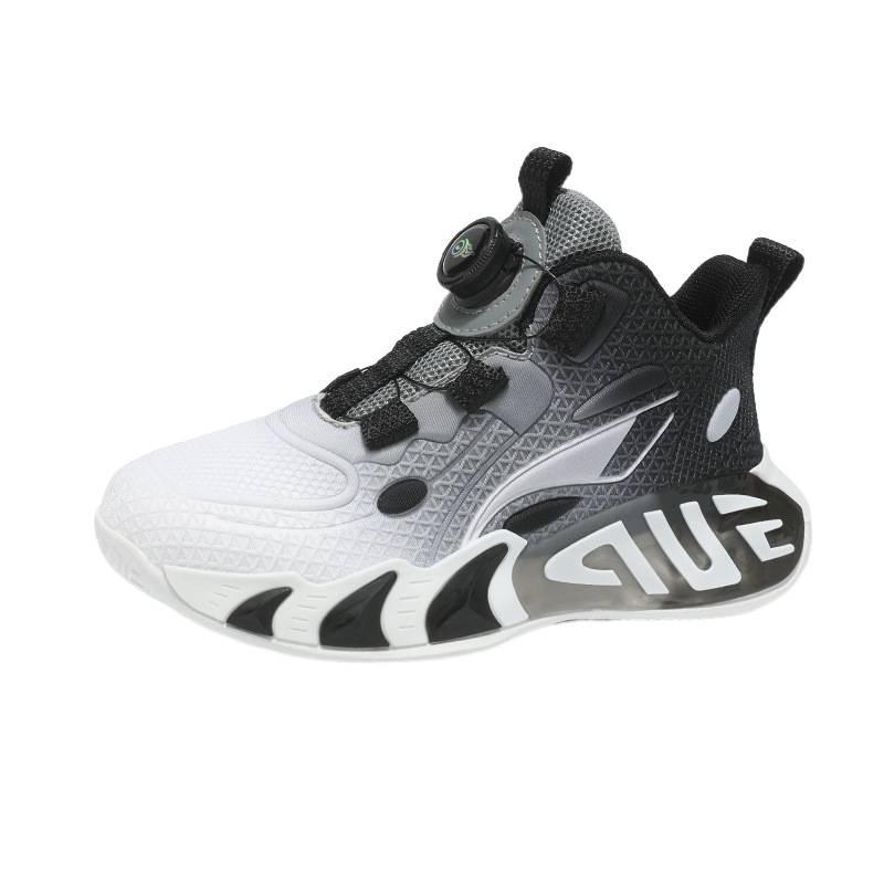Breathable boys' basketball shoes Spring and Autumn 2025 new children's mesh sports shoes medium and older children's trendy boys' sports shoes