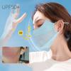 For Men For Women Eye Protection Face Scarves Sunscreen Veil Anti-uv Face Cover Ice Silk Face Scarf