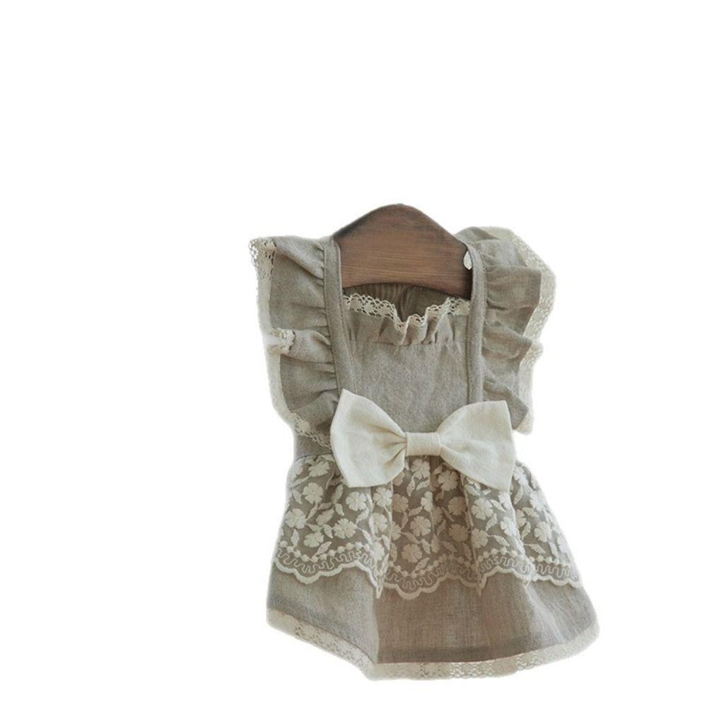 Flying Sleeve Dog Vest Lace Pet Dress Pet Supplies Pet Clothes  Puppy