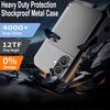 Металлический чехол Doom Armor для IPhone 17 Air 16e 15 14 8 7 Plus 13 12 11 Pro Max XS XR X Прочный противоударный Алюминиевый Стеклянный Экран