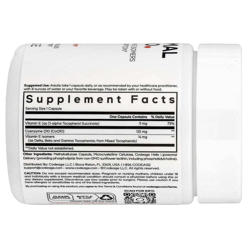 Liposomal Coq10, 60 Capsules