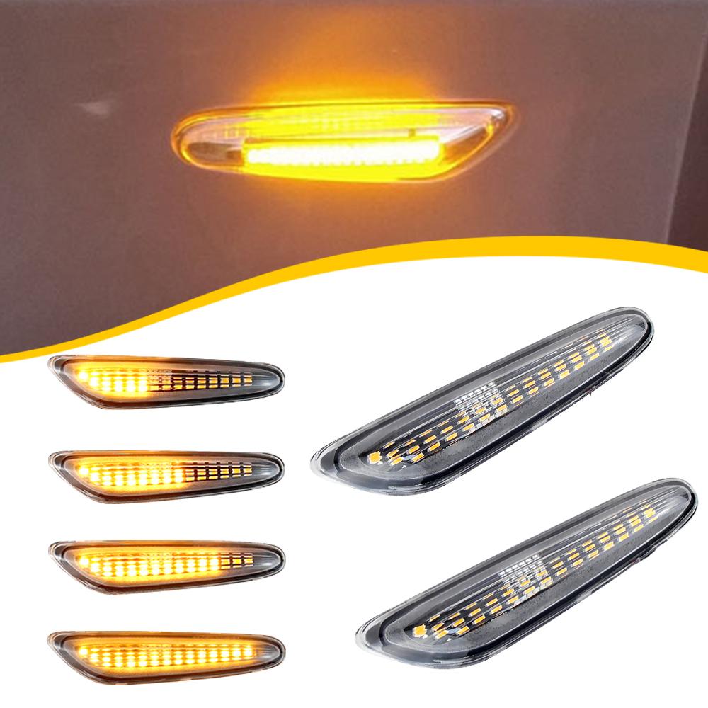 2 шт. OEM# 63137253326 Для BMW E82 E81 E88 E46 E90 E91 E92 E93 E60 E61 X3 E83 X1 E84 E87 Динамические светодиодные боковые указатели поворота Лампа