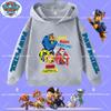 children's hooded sweatshirt with PAW Patrol cartoon print - boys' sport shirt, spring-autumn long-sleeved pullover, casual top