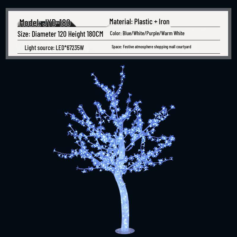 Rainproof LED Festival Landscape Lamp: 1.2m-2.5m Crystal Tree for Outdoor Decoration