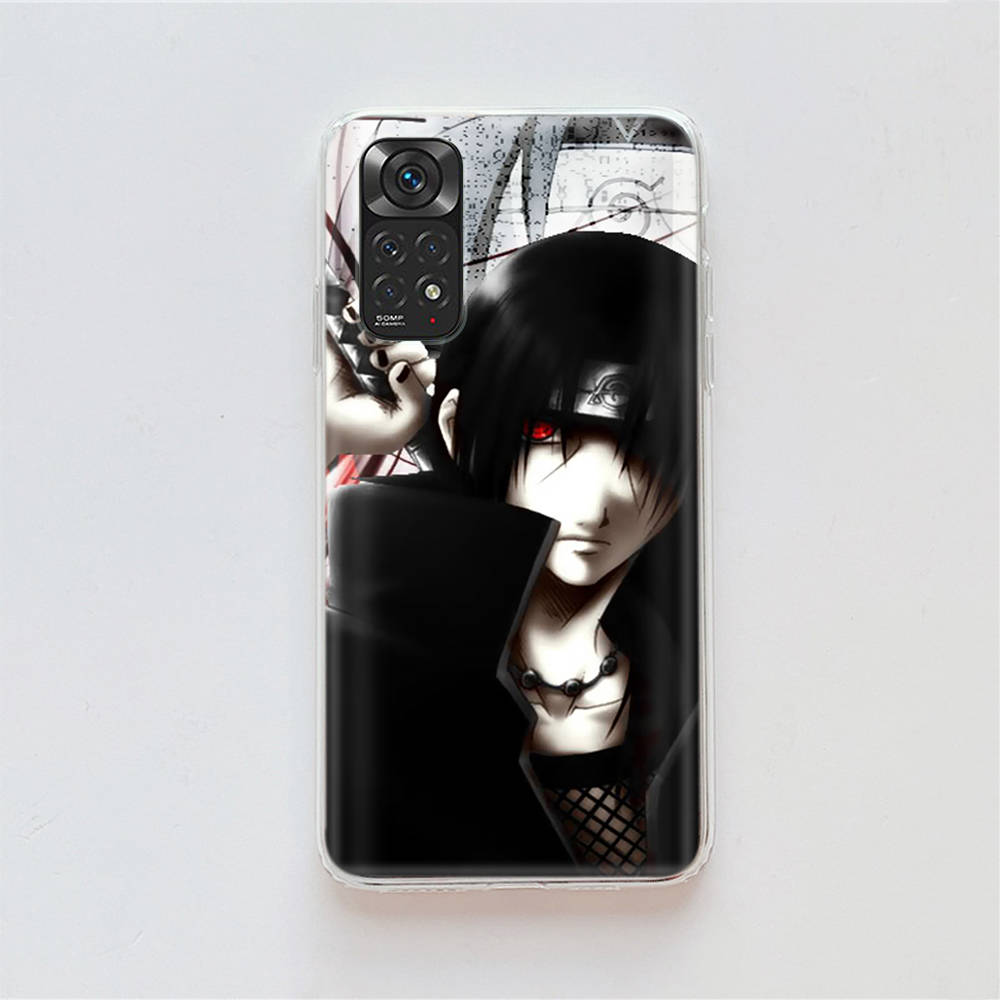 Чехол DT19 Naruto Itachi для Samsung A04 A14 A23 A34 A54 M23 M33 M52 M53 Realme 10 9 C30S C35 C55 VIVO Y02S Y21 Y33S Y51 X80 Pro Прозрачный чехол