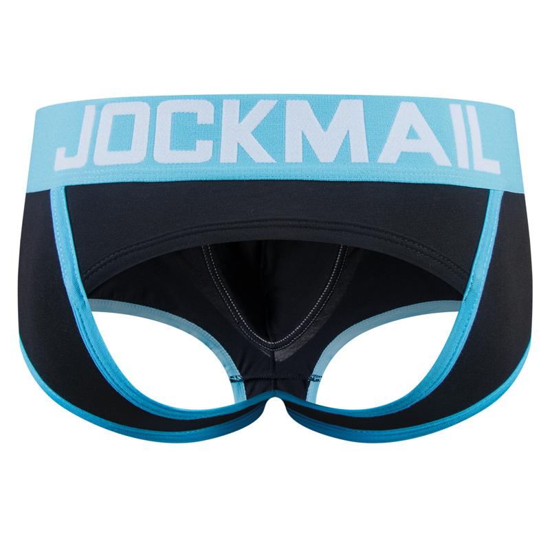 Мужские трусы-боксеры JOCKMAIL с цветными блоками и низкой посадкой, с открытой спиной, дышащие спортивные плавки, трусы