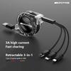 3-в-1 Micro USB Type C Зарядный кабель Мульти-зарядное устройство Провод Для Mercedes Benz AMG GLE GLC GLB GLS CLA CLE CLS GLA W206 W205 W204
