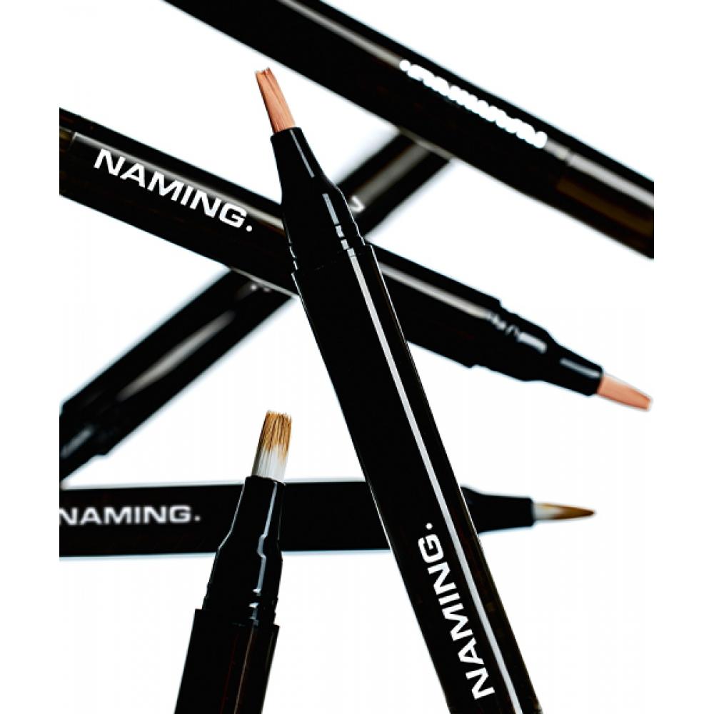 Naming Peach Beige Restock Skin Fit Concealer Brush 2.2ml