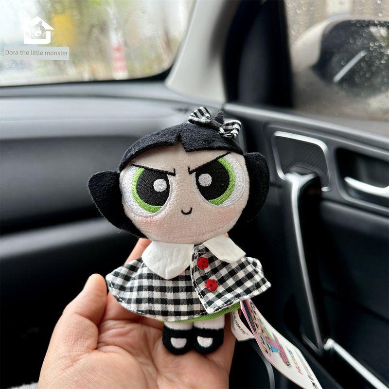 Authentic Powerpuff Girls Car Seatbelt Shoulder Pads Anti-Neck Strain Anti-Abrasion Safety Belt Doll Car Interior Accessories