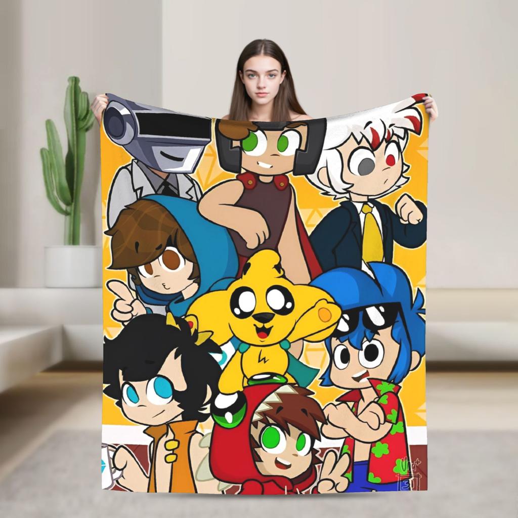 Soft Warm Blanket Picnic Mikecracked Mikes Throw Blanket Flannel Bedspread For Outdoor Comfortable Sofa Bed Cover